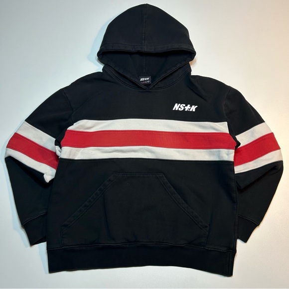 KAIFAI Other - Kaifai NSTK Trilevel Colorblock Hoodie Black Red White Size M